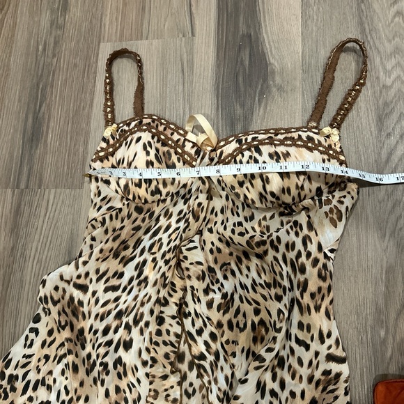 Vintage? Animal print flowy lingerie tank top - Picture 9 of 10